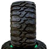 Powerhobby 1/8 Defender 3.8” Neumáticos todo terreno con cinturón 17MM montados en verde