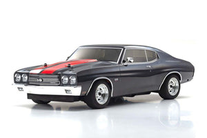 Kyosho KYO34416T2 Fazer Mk2 1970 Chevy Chevelle SS 454 LS6, noir smoking