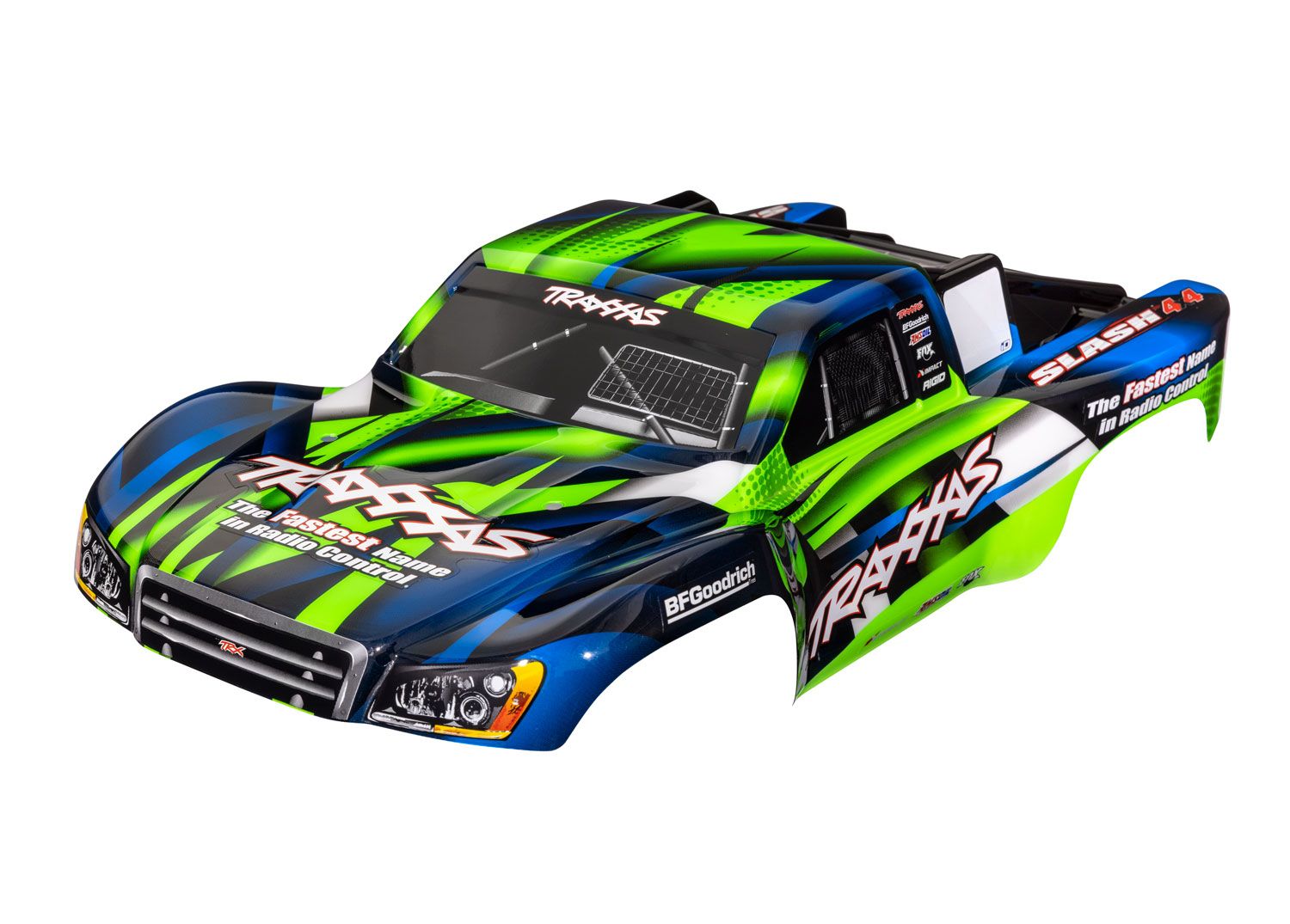 TRAXXAS 6928G SLASH 4X4, BODY, GREEN