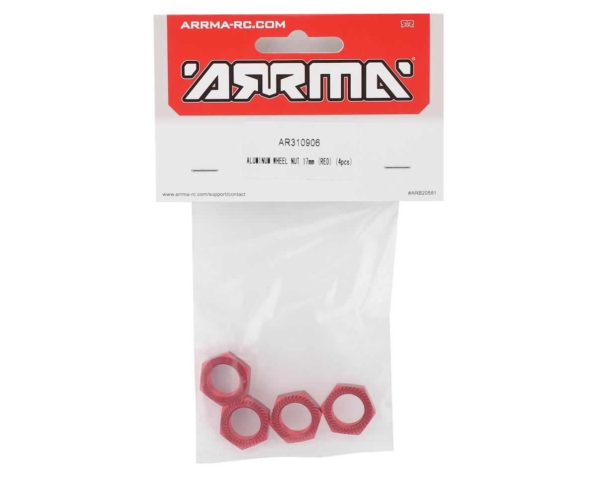 Arrma AR310906 17mm Aluminum Wheel Nut RED
