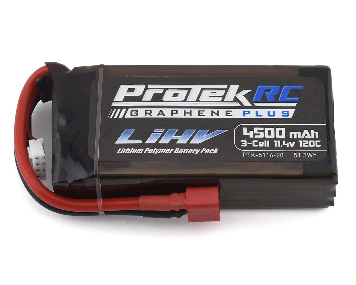 ProTek 5116-22 RC 3S 120C Low IR Si-Graphène + Batterie LiPo Shorty HV