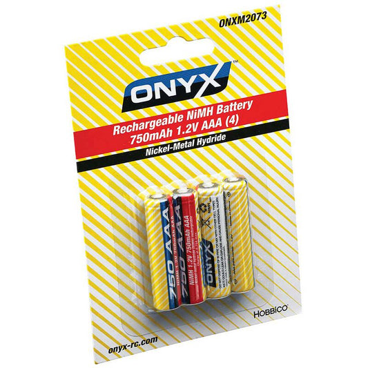 Onyx ONXM2075 1.2V 750mAh NiMH AAA Single Cells (4)