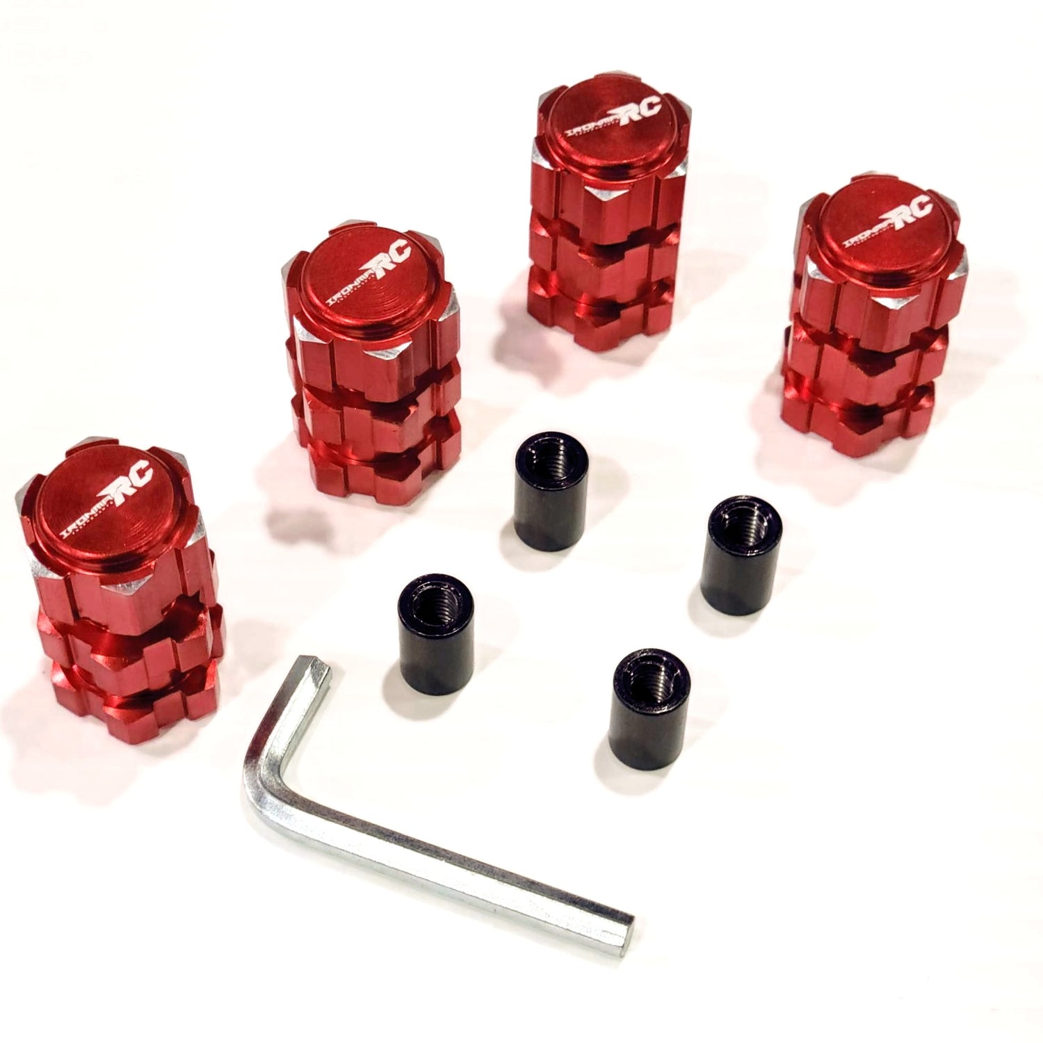 IRonManRc 17mm Wheel Hex Hub Adapter Extension (4) Traxxas 1/10 Maxx RED
