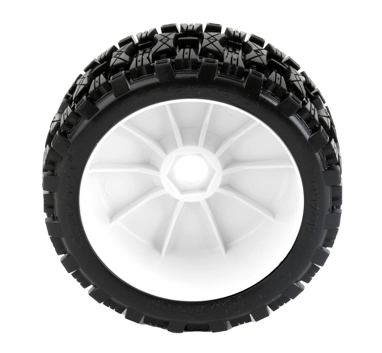 Powerhobby PHT2409DW Raptor 1/8 Buggy Belted All Terrain Mounted Tires 17MM