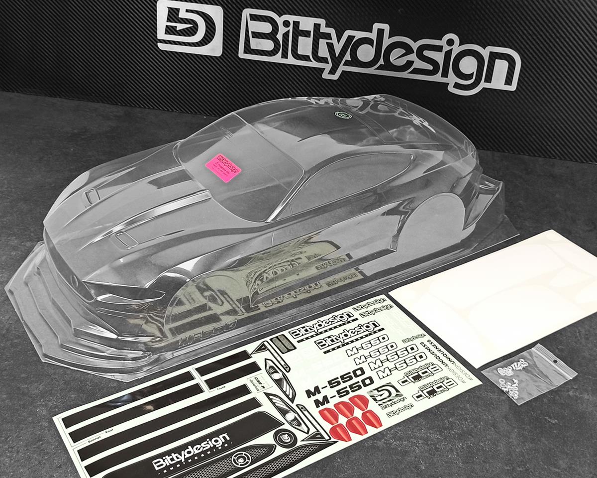 Bittydesign M-550 1/10 Pro sans préparation Street Eliminator Drag Racing Body (transparent)