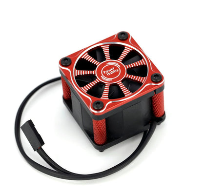 Powerhobby PHF118-Red Twister 1/10 1/8 Motor Aluminum High Speed Cooling Fan
