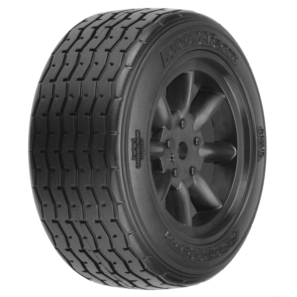 PRM1013918 1/10 PROTOform VTA Neumáticos traseros VTA de 31 mm montados en ruedas negras de 12 mm (2)