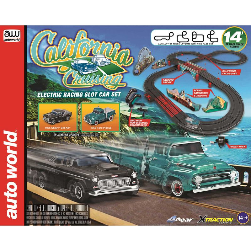 Slot Car SR331 14' California Crusing Pacific Coast Highway Set