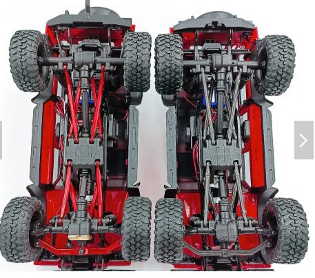IRonManRc TRX4M Jeu de maillons de châssis en aluminium à dégagement élevé NOIR