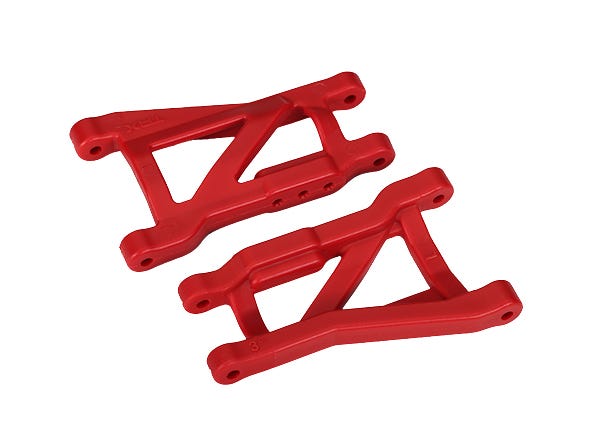 Traxxas 2750L Suspension arms, red, rear (left & right), heavy duty (2)