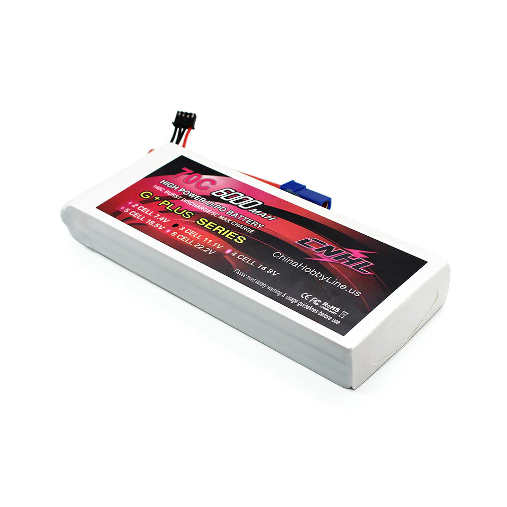 Batterie Lipo CNHL 600703EC5 G+Plus 6000mAh 11.1V 3S 70C avec prise EC5