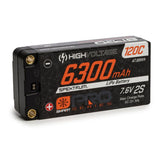 SPEKTRUM 7.6V 6300mAh 2S 120C Smart Pro Race Shorty Hardcase LiHV Battery: Tubes
