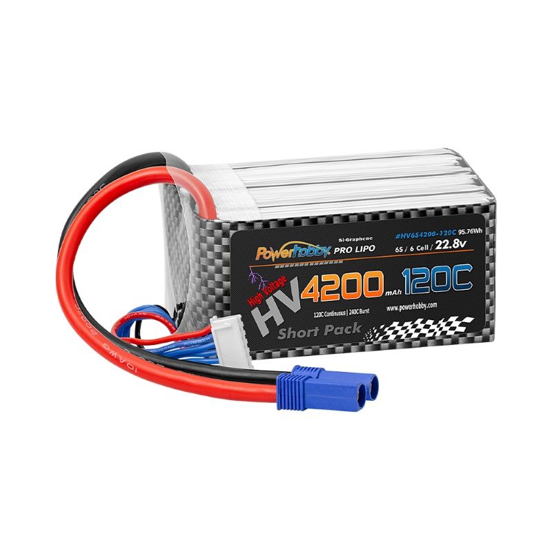 Powerhobby 6S 22.8V 4200mah 120C GRAPHÈNE + Batterie Lipo HV avec prise EC5