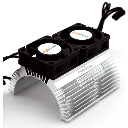Powerhobby PH1289 Disipador de calor con ventiladores de refrigeración Twin Turbo de alta velocidad 1/8 motores