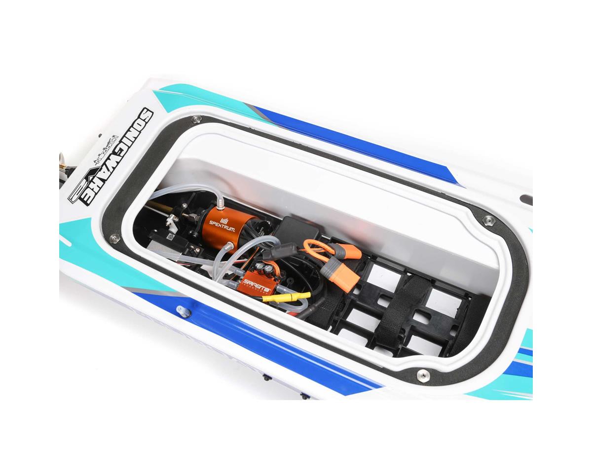 Sonicwake PRB08032V2T2 V2 36" RTR Deep-V sans balais à redressement automatique, bateau Pro blanc