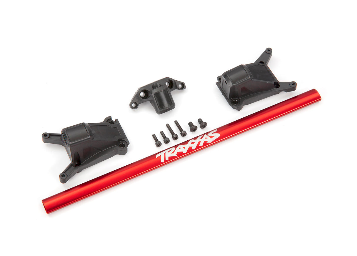 Traxxas 6730R Rustler/Slash 4x4 LCG Chassis Brace Kit (Red)