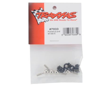 Traxxas 7033 Pivot Balls w/Pivot Ball Caps (4)