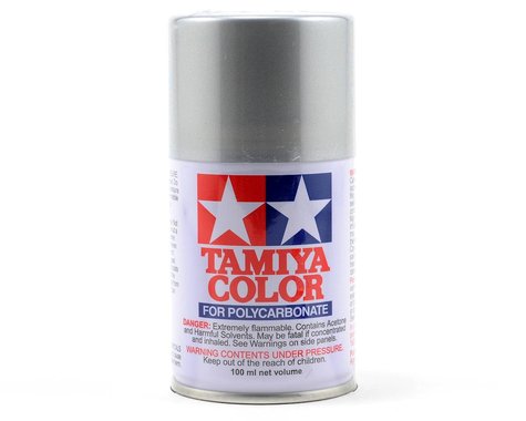 Tamiya PS-41 Pintura en aerosol Lexan plateada brillante (100 ml)