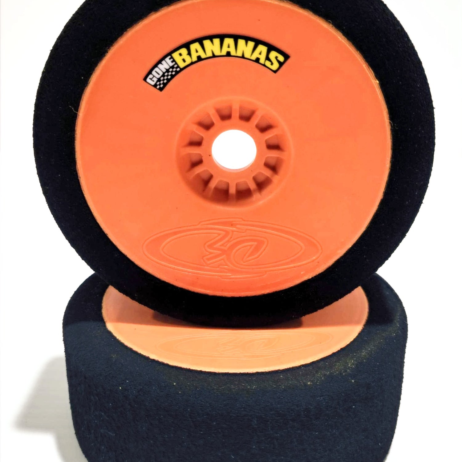 GONE BANANAS DRAG RACING MOUSSES AVEC JANTES ORANGE 30 SHORE
