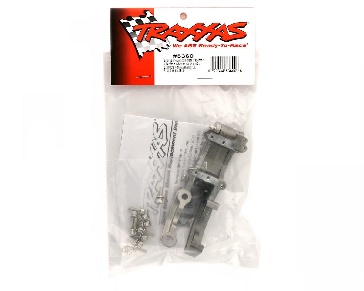 Traxxas 5360 Revo Engine Mount Assembly 3x28mm CS with washers (2)