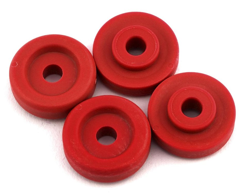 Arandelas de ruedas Traxxas 8957R Maxx (rojas) (4)