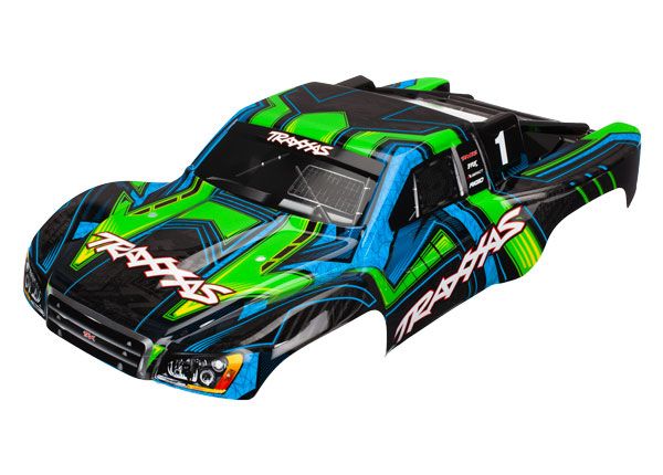TRAXXAS 6844X CORPS SLASH 4X4 VERT/BLEU