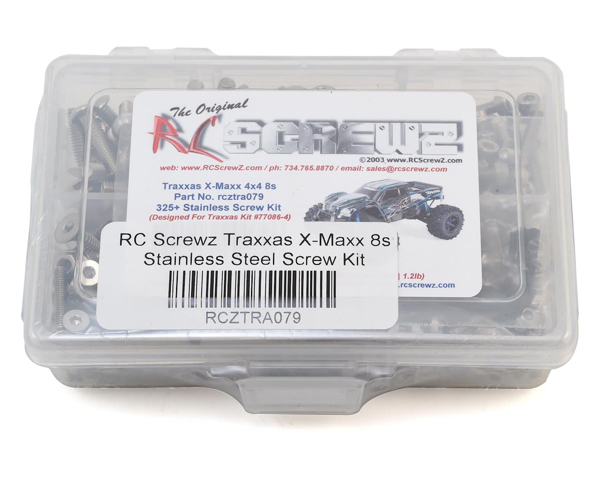 RC Screwz RCZTRA079 Traxxas X-Maxx 8S Kit de tornillos de acero inoxidable