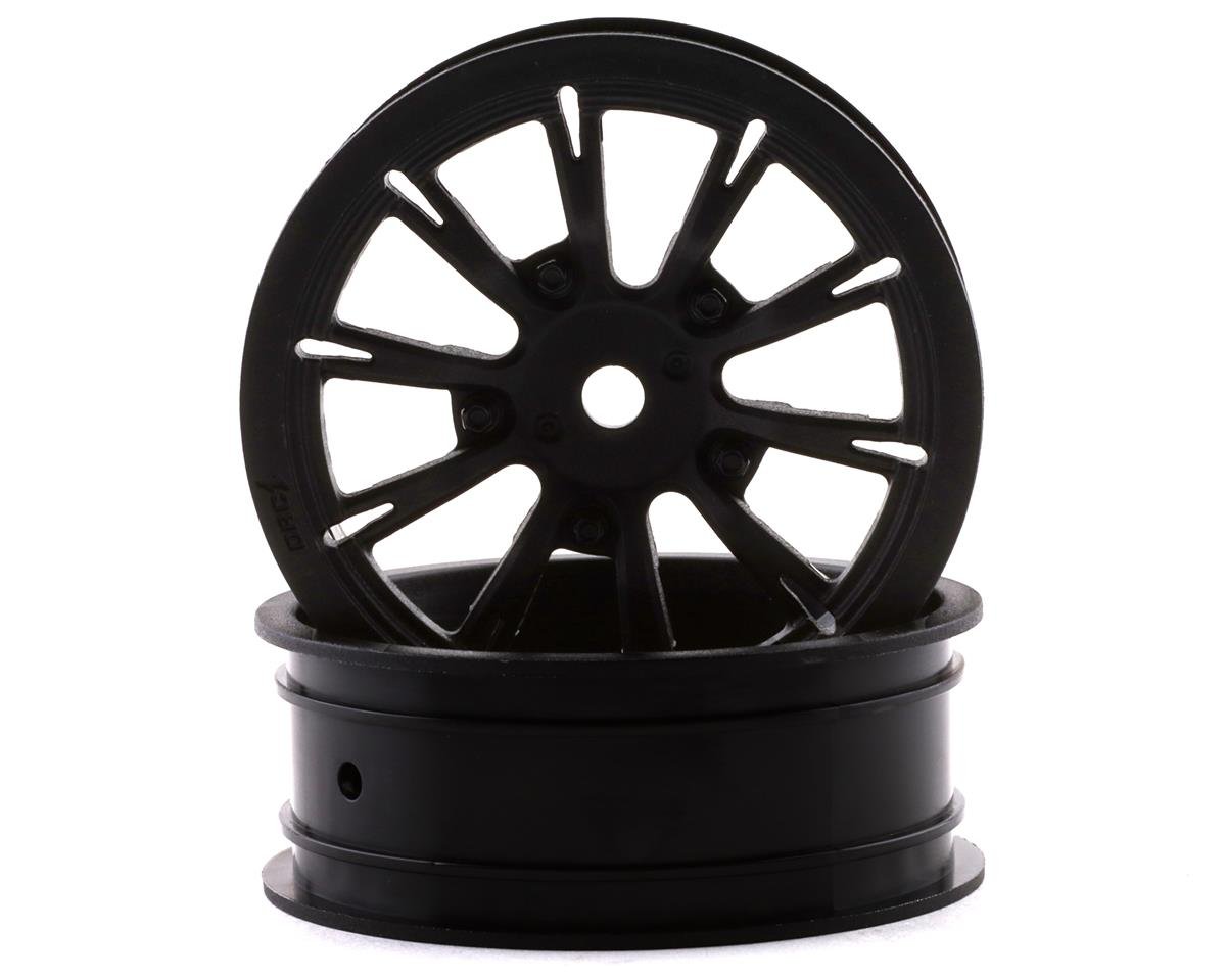DragRace Concepts 215 AXIS 2,2" Roues avant Drag Racing avec hexagone de 12 mm (Noir) (2)