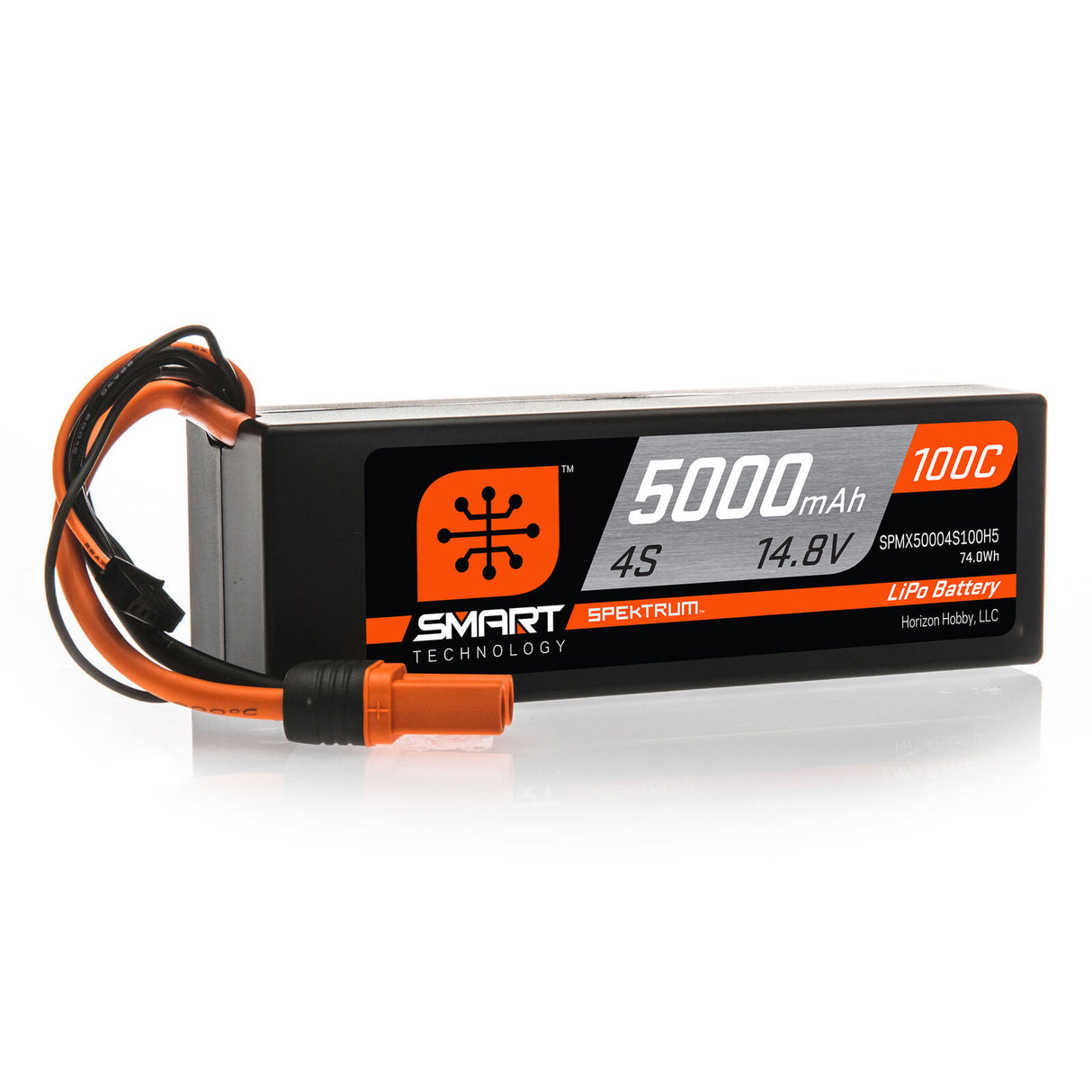 Batterie LiPo intelligente Spektrum SPMX50004S100H5 14,8 V 5000 mAh 4S 100C : IC5