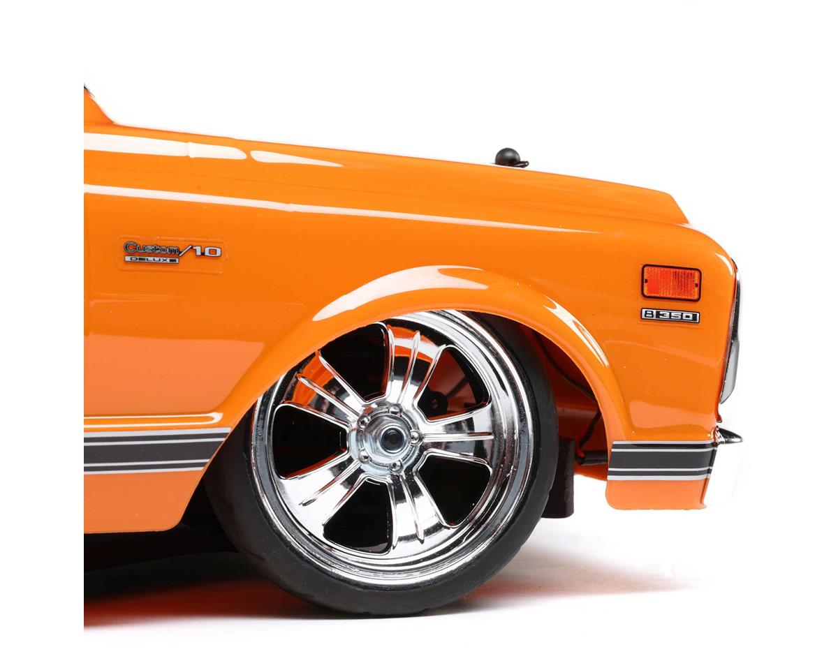 Losi LOS03034T1 Chevy C10 Pickup V100 RTR 1/10 Voiture électrique 4WD sur route (Orange) avec radio 2,4 GHz