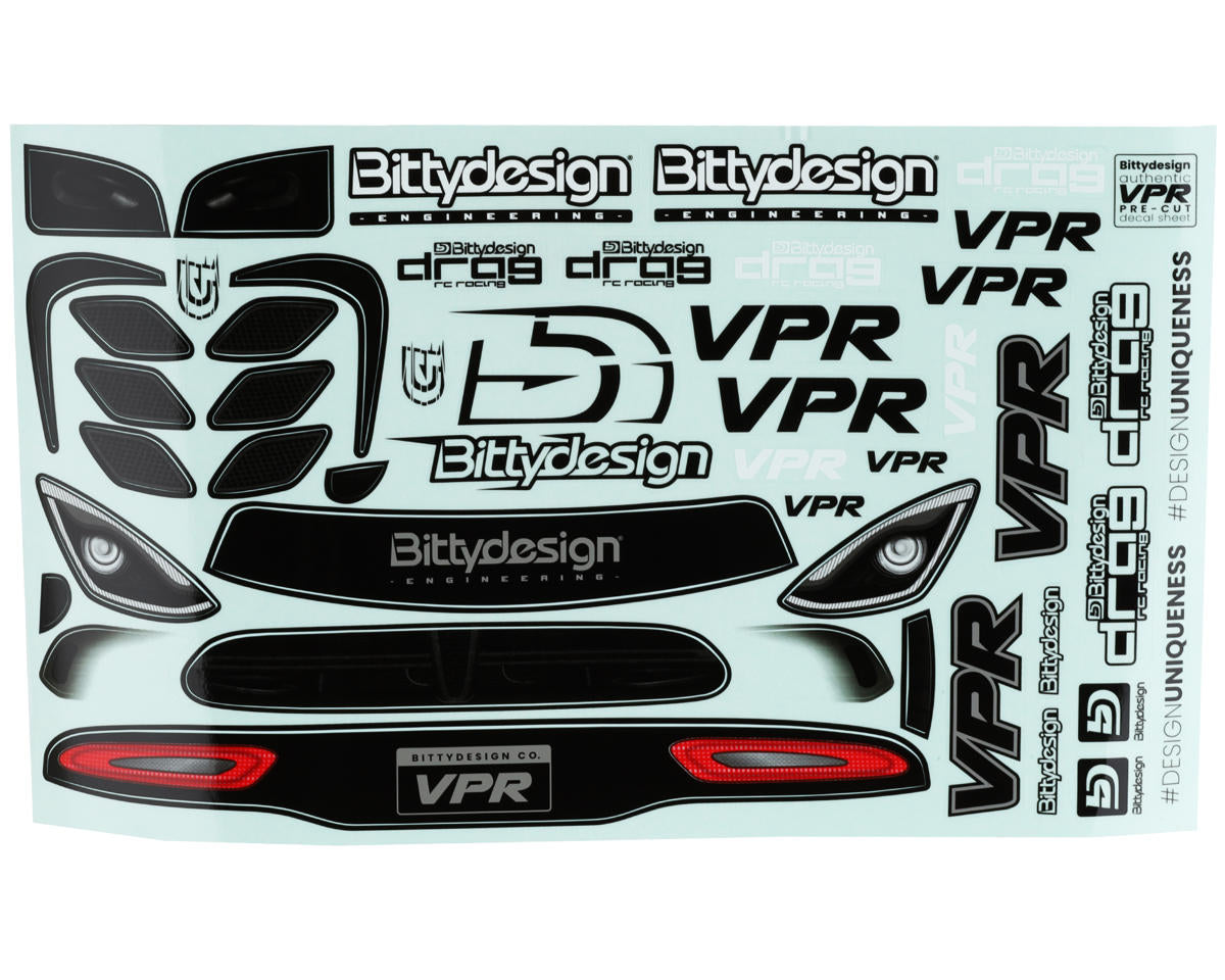 Bittydesign VPR 1/10 Pro No Prep Street Eliminator Drag Racing Body (Clair)