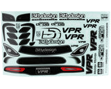 Bittydesign BDYDG-VPR  VPR 1/10 Pro No Prep Street Eliminator Drag Racing Body (Clear)