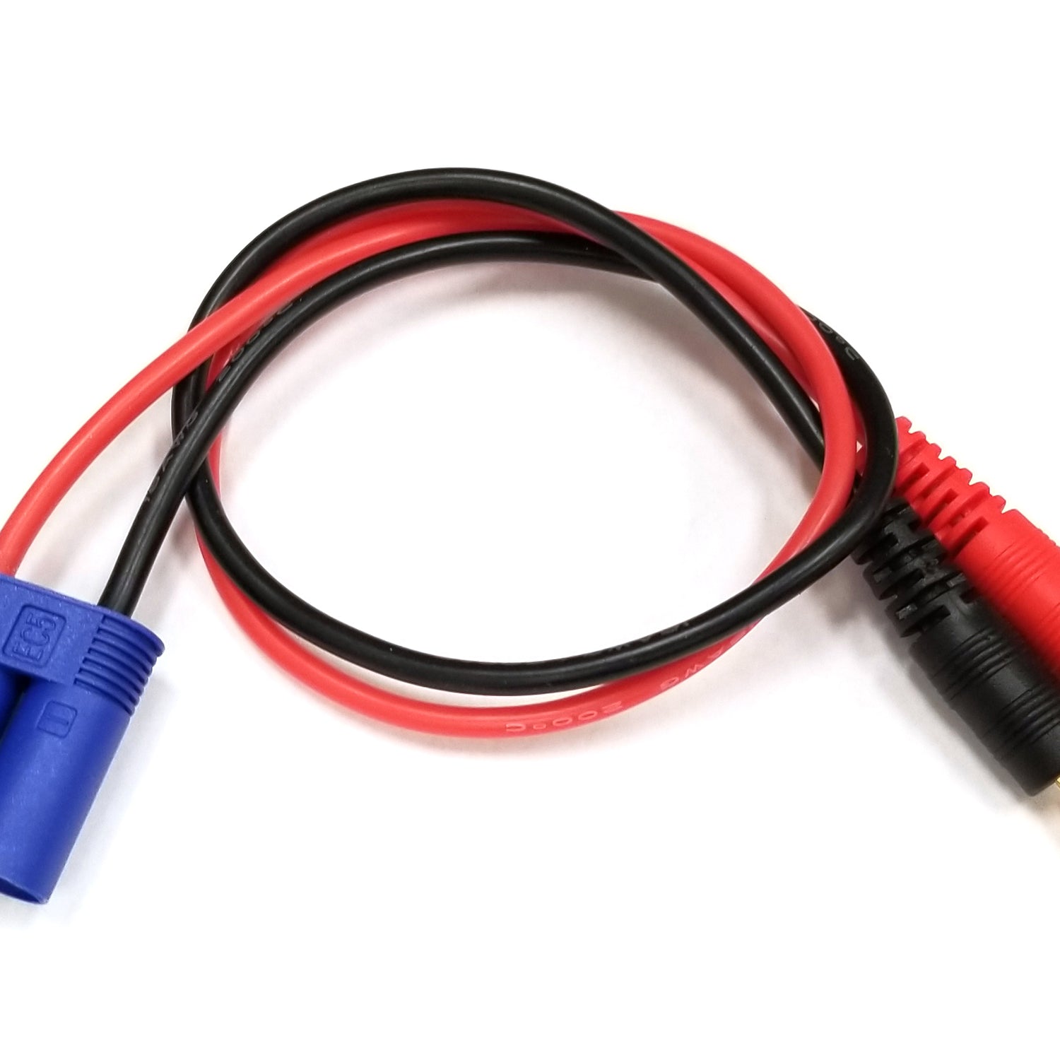 Adaptador de carga Racers Edge Dispositivo EC5 a balas macho de 4 mm - Cable de 300 mm