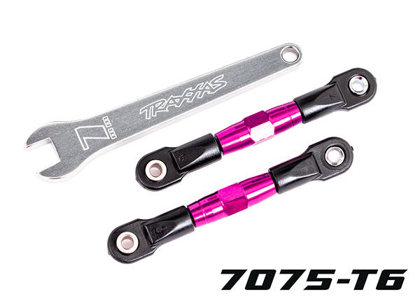 Traxxas 2443P camber links, rear pink-anodized
