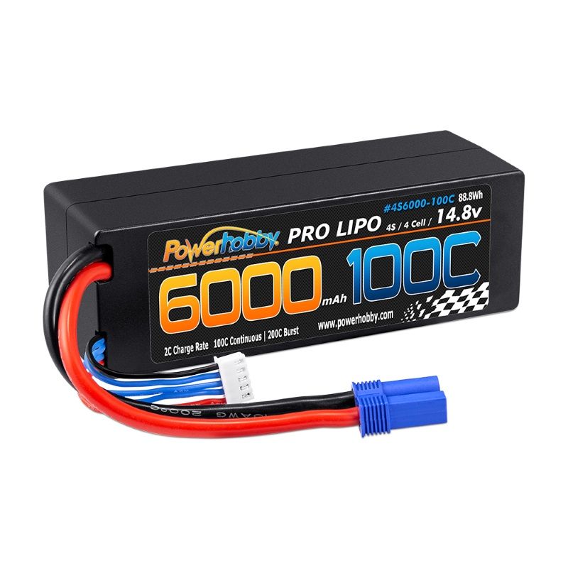 Batería Lipo Powerhobby 4s 14.8v 6000mah 100c EC5