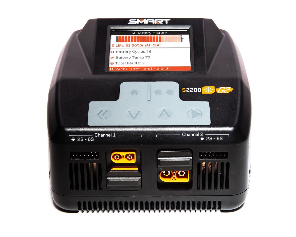 Chargeur intelligent Spektrum SPMXC2010 RC S2200 G2 AC LiPo (6S/20A/200W x2)