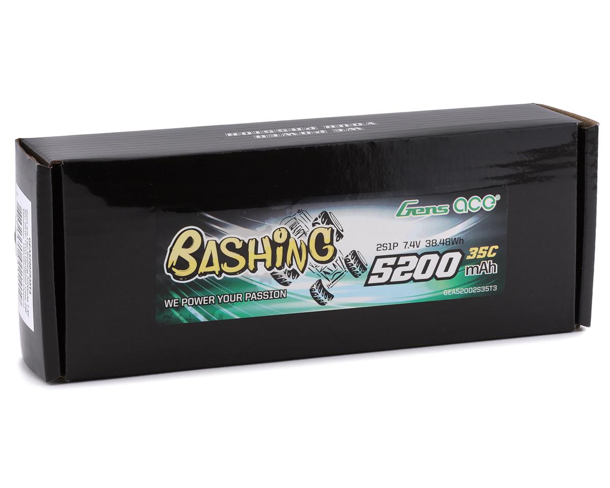 Batterie LiPo Gens Ace Bashing 2s 35C (7,4 V/5 200 mAh) avec connecteur universel