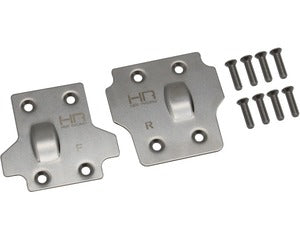 HOT RACING AON331M08  Stainless Steel Skid Plate Set, for Arrma Kraton/ Outcast