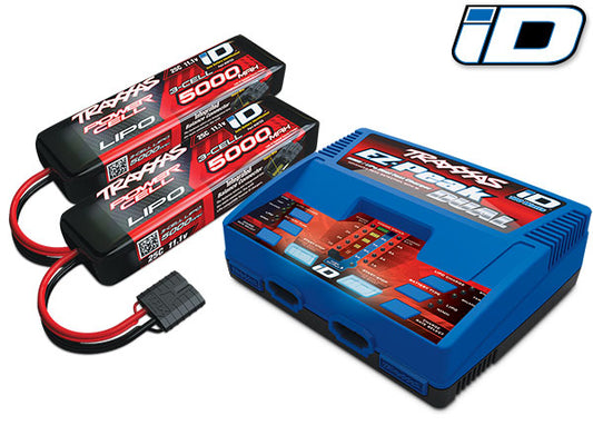 Cargador de batería dual multiquímico Traxxas 2990 EZ-Peak 3S "Completer Pack"