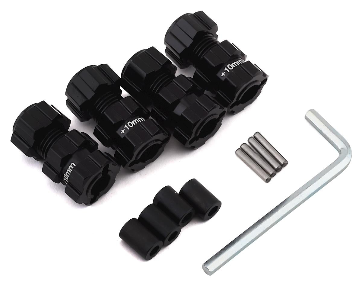 Hot Racing TFF17XT01 ARRMA 4S BLX Bujes hexagonales de aluminio de 17 mm con compensación de 10 mm