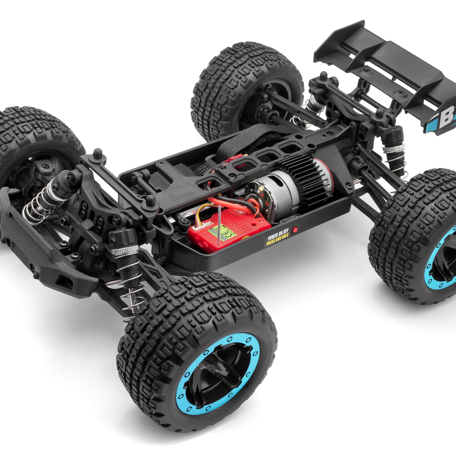 Camión eléctrico para estadio Black Zion Slyder BZN540105 azul 1/16 RTR 4WD