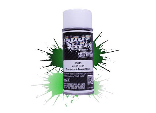 Spaz Stix 16049 Green Pearl Aerosol Paint, 3.5oz Can
