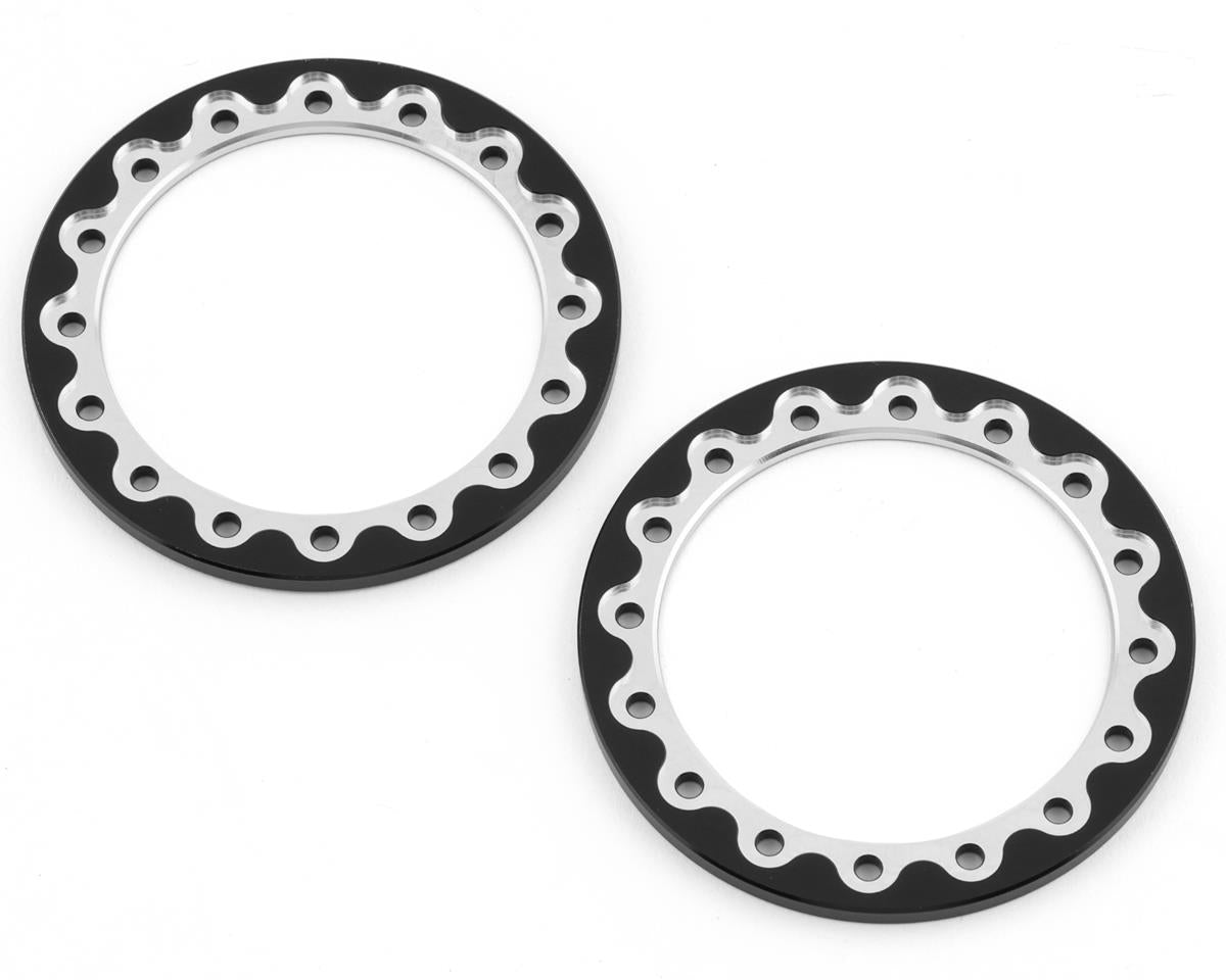SSD 00546 RC 2.2" / 3.0" Drag Rear Wheel Front Rings (Black) (2)