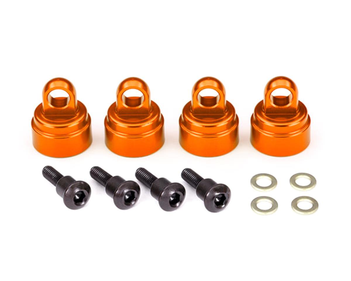 Traxxas 3767T Tapa de aluminio Ultra Shock (naranja) (4)