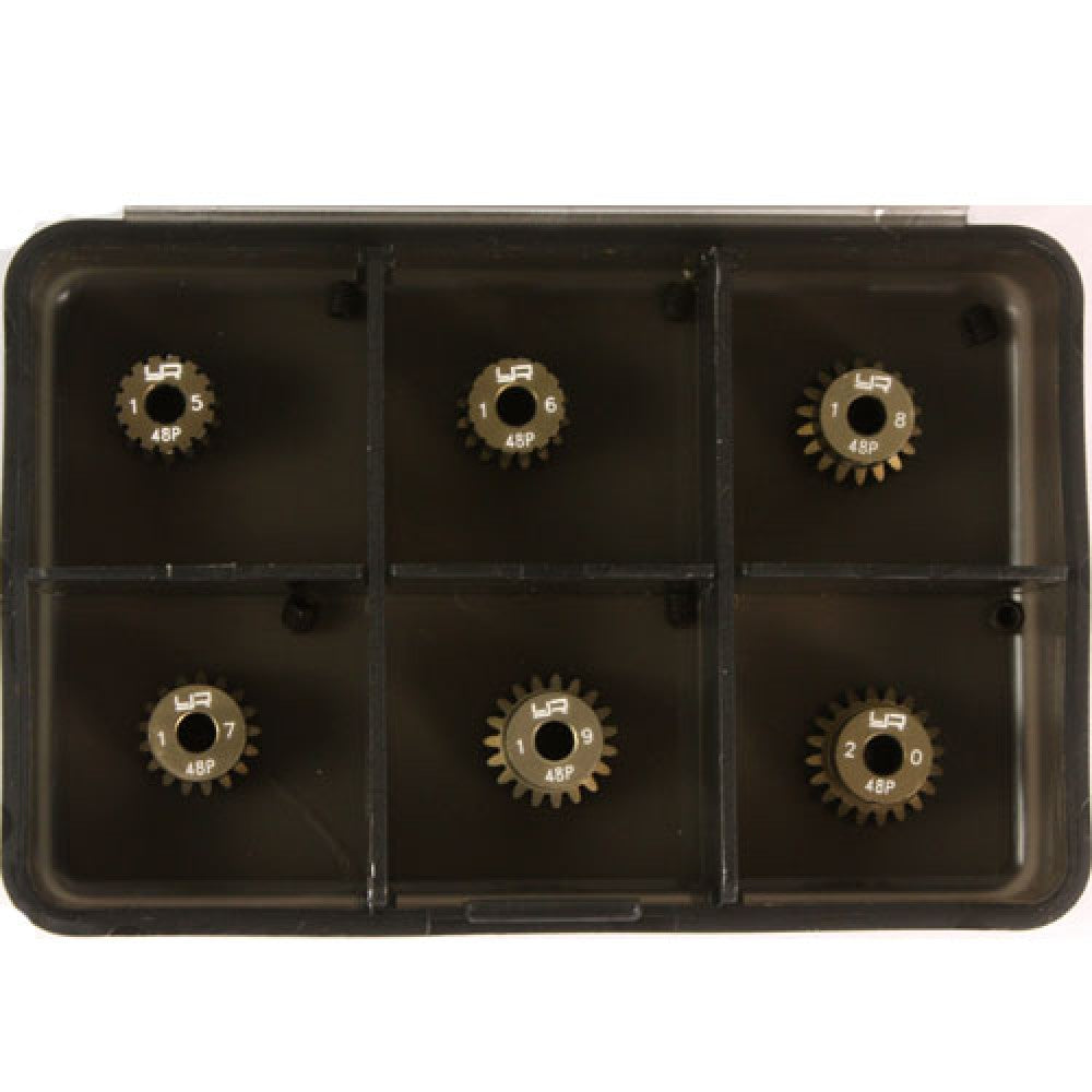 Yeah Racing MG-48015-020 PINION GEAR SUPER HARD COMBO SET (48P 15T-20T 6PCS)