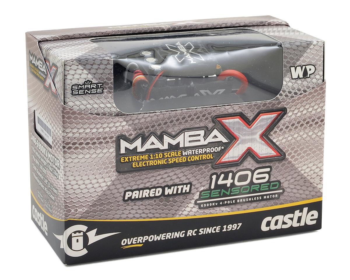 Castle Creations Mamba X 1/10 Combo sin escobillas con motor con sensor 1406 (6900 kV)