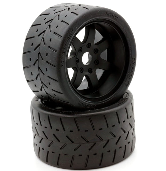 Powerhobby PHT5102 1/8 Gripper 54/100 Neumáticos montados con cinturón Ruedas negras de 17 mm