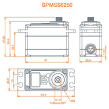 SPEKTRUM SPMSS6250 Standard Digital HV High Torque Metal Gear Waterproof Surface