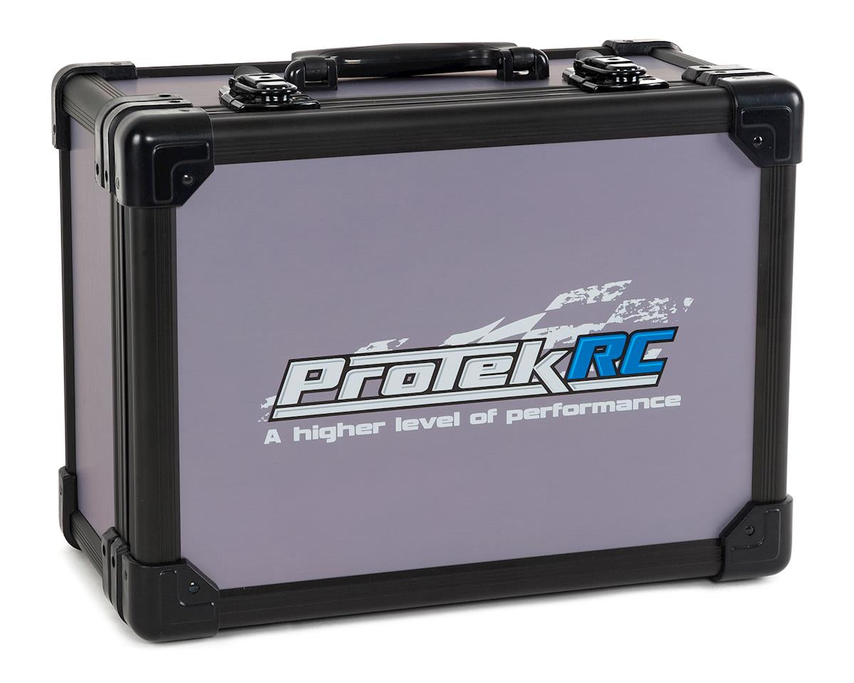 Boîtier radio universel ProTek RC PTK-8180-C avec insert en mousse (Spektrum DX6R/DX5R)
