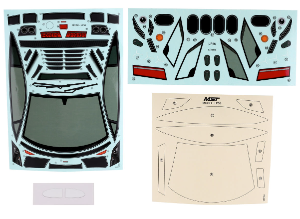 Carrosserie de dérive MST LP56 (transparente)